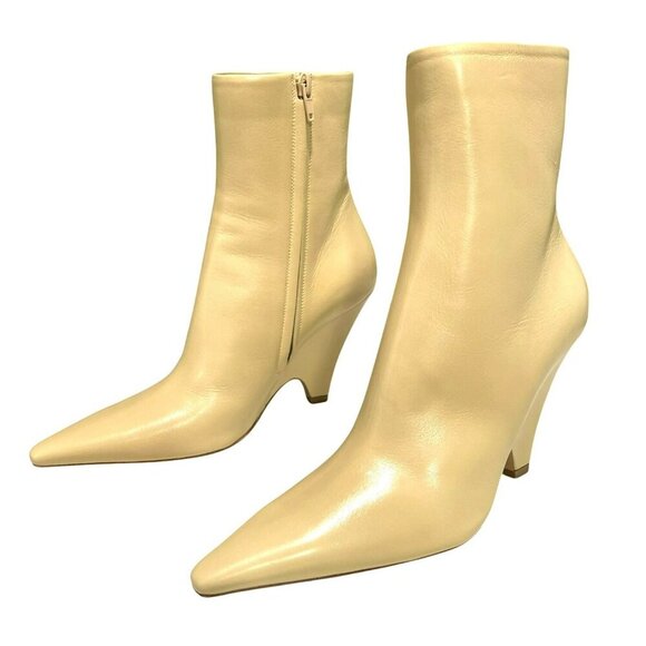 Bottega Veneta $1450  Leather Pointed Toe Wedge Heel Ankle Boots Size 9.5 NEW - Picture 3 of 11